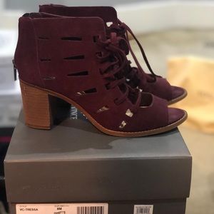 Vince Camuto open toe bootie